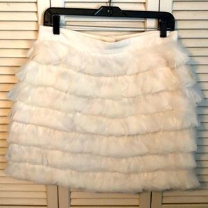 Club Monaco Feather Mini Skirt